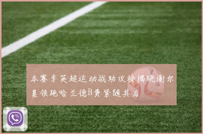 本赛季英超运动战助攻榜揭晓谢尔基领跑哈兰德B费紧随其后