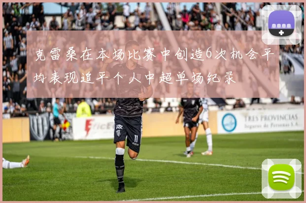 克雷桑在本场比赛中创造6次机会平均表现追平个人中超单场纪录